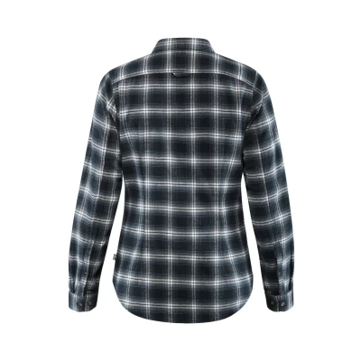 Image of Fjällräven ÖVIK Flannel Shirt W Buttondown blouse, Women&#039;s, Size: Small, Dunkelblau (295)
