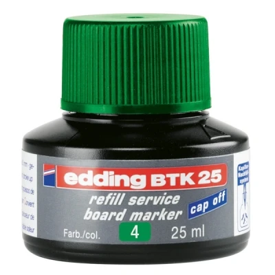 Image of edding BTK 25 refill ink whiteboard marker green ml with capillary system, for quick refilling of almost all markers