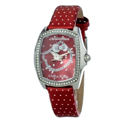 Image of Hello Kitty Chronotech Ladies Watch Collection CT7896LS/41, Red/Red, strap