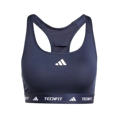Image of adidas Performance Medium support sports bra, Women&#039;s, Size: XS, Legend ink