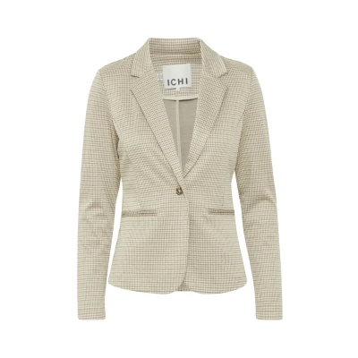 Image of ICHI Ihkate Cameleon BL Blazer, Women&#039;s, Size: Large, Sandshell