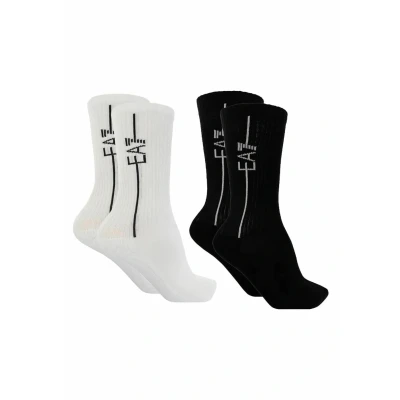 Image of EA7 Emporio Armani Socks, Size: S/M, Nero/bianco