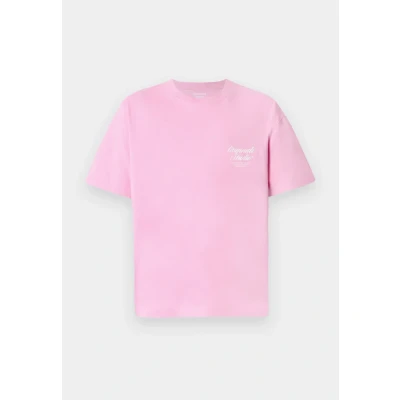 Image of Jack &amp; Jones Jornorrebro TYPO TEE CREW NECK Print Tshirt, Men&#039;s, Size: XS, Prism pink