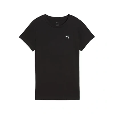 Image of Puma ESS Elevated Basic Tshirt, Women&#039;s, Size: Large, Black