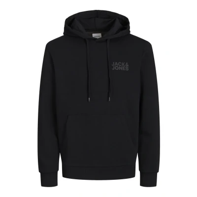 Image of Jack &amp; Jones CORP Hoodie, Men&#039;s, Size: Large, Black