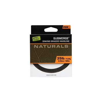 Image of Fox Edges Sub Naturals Braid Dark Green Carp Rig 0.25mm (600m) Braided fishing line