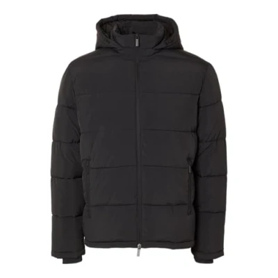 Image of Selected Homme Slhcooper Puffer Winter jacket, Men&#039;s, Size: Small, Black