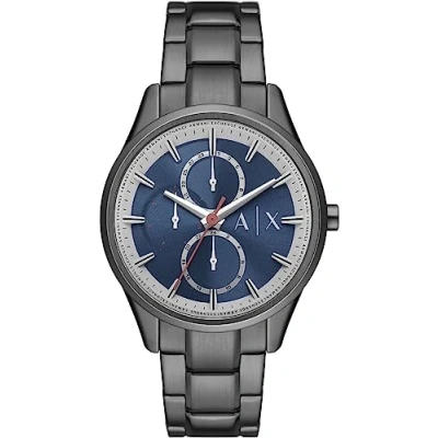 Image of Armani Exchange Quarz Chronograph watch, Men&#039;s, Size: One Size, Silber