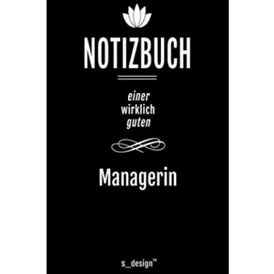 Image of Notizbuch für Manager/Managerin: Originelle Geschenk Idee [120 Seiten liniertes DIN A6 blanko Papier]
