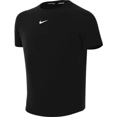 Image of NIKE Boy&#039;s Pro T Shirt, Black/White, M