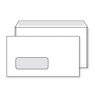 Image of Blake TS 130137 DL Purely Everyday Self Seal Envelope, 100gsm, 110mm x 220mm, White, Pack of 500