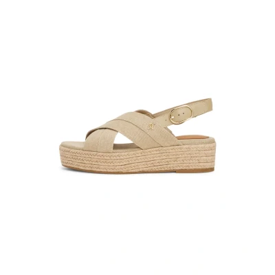 Image of Tommy Hilfiger Platform sandals, Women&#039;s, Size: 3.5, Horseradish Cotton
