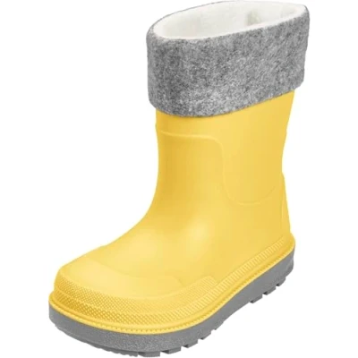Image of Playshoes MIT Futter Unisex Wellies for kids, Size: 3.5/4K, Gelb Synthetics