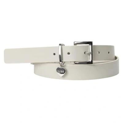Image of HUGO Amelia Belt, Women&#039;s, Size: 40&quot;, Open white