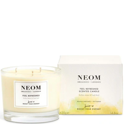 Image of NEOM Feel Refreshed Scented 3 Wick Candle