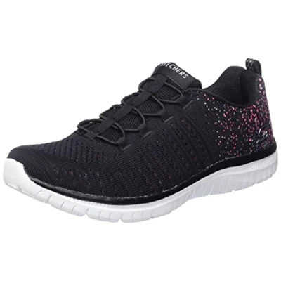 Image of Skechers Virtue Trainers black/white, Women&#039;s, Size: 7, Black/white Polyester