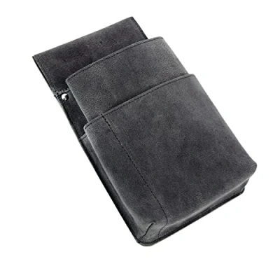 Image of Alassio 42197 Belt Bag for Waiter&#039;s Purse/Holster Wallet/Coin Purse/Holder Wallet/Halter Approx. 22 x 14 4 cm/Grey, Gray, ca. 15 cm, Wallet Grey,