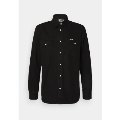 Image of Wrangler Western Shirt, Men&#039;s, Size: XXS, Rinse black