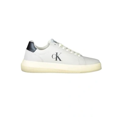 Image of Calvin Klein Men&#039;s Chunky Authentic Cupsole Trainers, Grey O Mushroom C White Navy, 10.5 UK