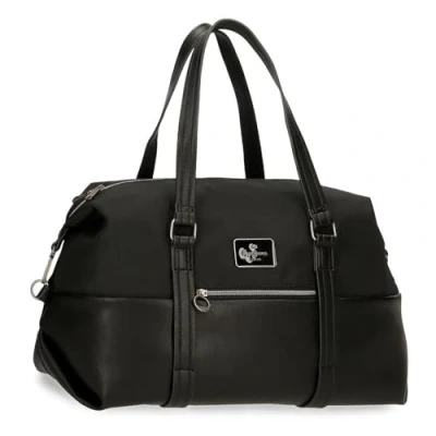 Image of Pepe Jeans Christine Travel Bag, One Size, Black/White, Bag