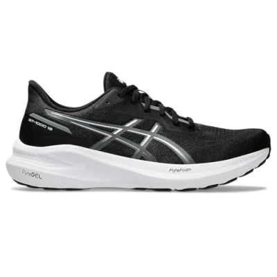 Image of Asics GT 1000 13 Road running shoes, Men&#039;s, Size: 15, Black/white Textile/synthetics