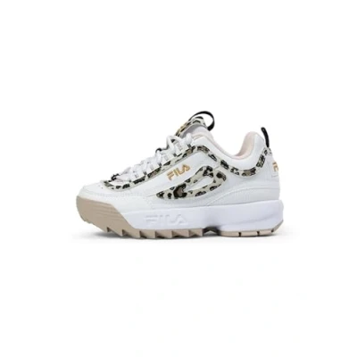 Image of FILA Girls&#039; Disruptor P Kids Trainers, White Oxford Tan, 28 EU