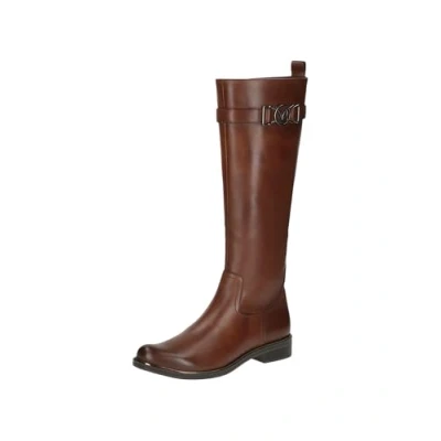 Image of Caprice Cowboy/Biker boots, Women&#039;s, Size: 6.5, Cognac nappa Leather