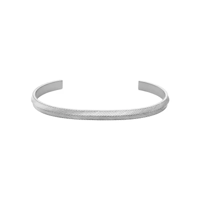 Image of Fossil Harlow Bracelet silvercoloured, Men&#039;s, Size: One Size, Silver coloured