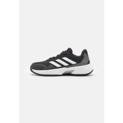 Image of adidas Performance Courtjam Control 3 Clay court tennis shoes, Men&#039;s, Size: 6, Core black/cloud white/grey four Textile/synthetics