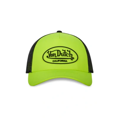 Image of Von Dutch Men&#039;s &amp; Women&#039;s Adjustable Cap, FLUO Trucker Yellow, One Size