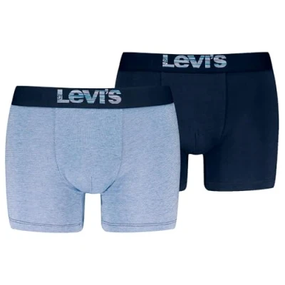 Image of Levi&#039;s MEN Optical Illusion Brief 2 PACK Pants, Men&#039;s, Size: Large, Blue combo