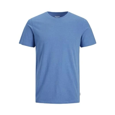 Image of Jack &amp; Jones Jjeorganic TEE Oneck Basic Tshirt, Men&#039;s, Size: XL, French blue melange