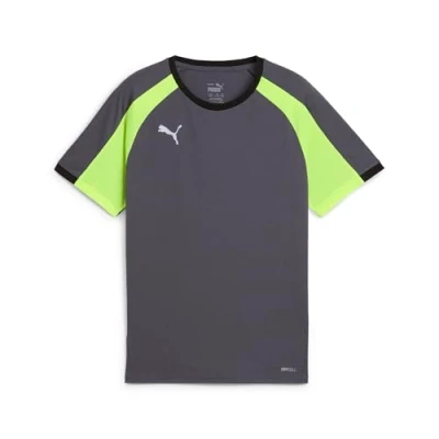 Image of Puma Individualliga Sports Tshirt for kids, Size: 152, Galactic gray/yellow alert