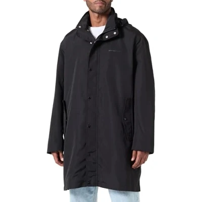 Image of Armani Exchange Caban Parka, Men&#039;s, Size: Large, Black