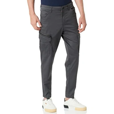 Image of Jack &amp; Jones IACE DEX Cargo trousers, Men&#039;s, Size: 30x34, Asphalt solid