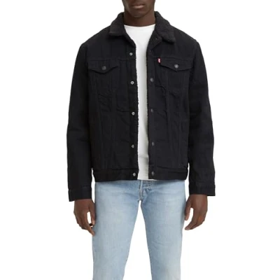 Image of Levi&#039;s Men&#039;s Type 3 Sherpa Trucker Denim Jacket, Berk, XL