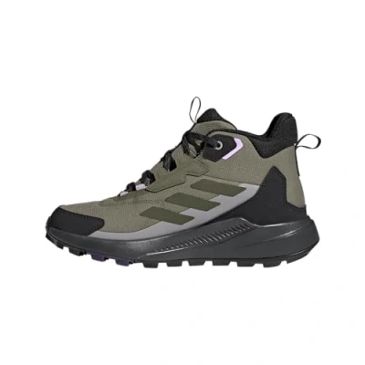 Image of adidas Women&#039;s Terrex Anylander Mid Rain.rdy Hiking Shoes, Olive Strata Night Cargo Core Black, 8.5 UK