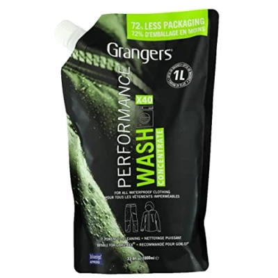 Image of Grangers Performance Wash 1L Pouch Maintenance items for clothing