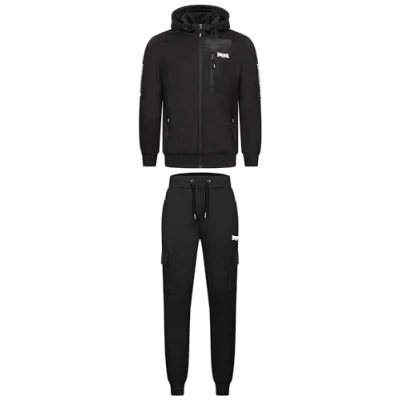 Image of Lonsdale SET Tracksuit, Men&#039;s, Size: 3XL, Black white