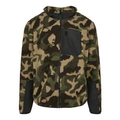 Image of Urban Classics Fleece jacket for kids, Size: 11 12y, Wood camouflage