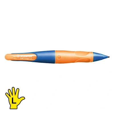 Image of Ergonomic Mechanical Pencil STABILO EASYergo 1.4 Left Handed Pack of 1 Ultramarine/Neon Orange