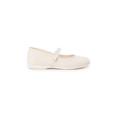 Image of Pisamonas Merceditas TIRA Adherente FINA Baby shoes for kids, Size: 4.5K/5K, Crudo Textile
