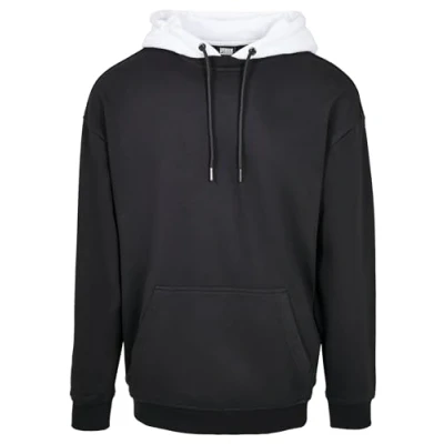Image of Urban Classics Men&#039;s Oversized Hooded Crew Hoodie, black, S Große Größen