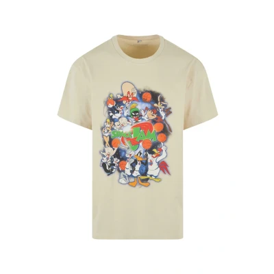 Image of Upscale by Mister Tee Space JAM Teamwork Print Tshirt, Men&#039;s, Size: Medium, Sand