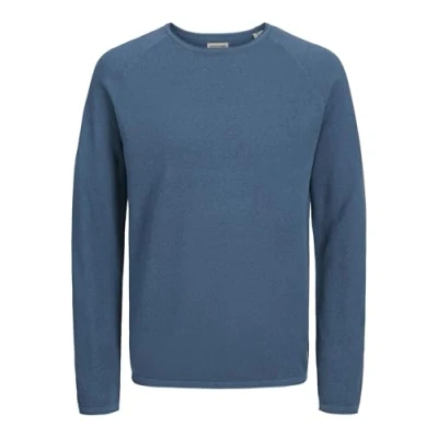 Image of Jack &amp; Jones Jjehill CREW NECK Jumper, Men&#039;s, Size: XXL, Oceanview