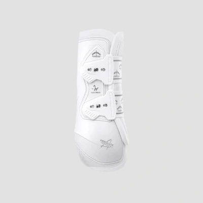 Image of Veredus Absolute Dressage Elastic Tendon Boots White Large Horse Riding Equestrian