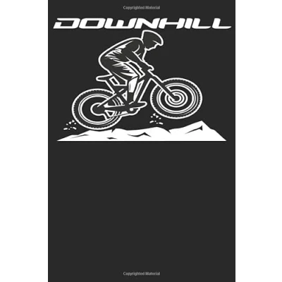 Image of Downhill MTB Notizbuch: DIN A5 Blanko 120 Seiten Fahrrad Mountainbike Rennrad Radsport Bike als Geschenkidee &amp; Weihnachten Journal ... Planer Tagebuch Notizheft Notizblock