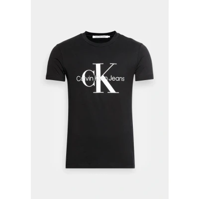 Image of Calvin Klein Jeans CORE Monogram SLIM TEE Print Tshirt, Men&#039;s, Size: Large, Black