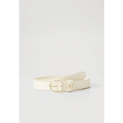 Image of Tommy Hilfiger Essential Effortless Belt, Women&#039;s, Size: 30, Ivory