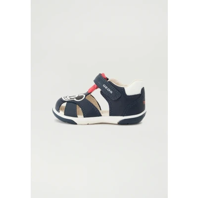 Image of Geox Sandal Zapito BOY Walking sandals for kids, Size: 5K, Navy/red Leather/synthetics